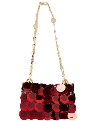 Rabanne Sparkle Handbag - Red