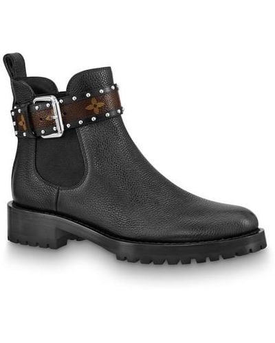 Louis Vuitton Discovery Flat Ankle Boot - Schwarz