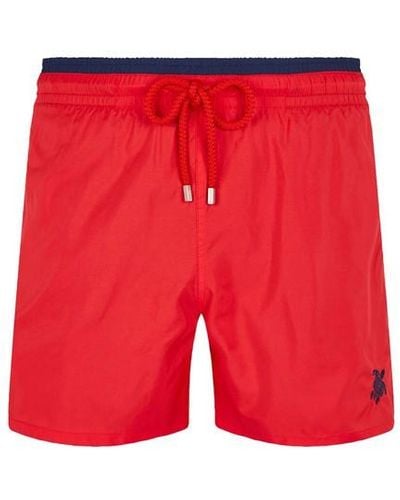 Vilebrequin Solid Bicolore Swim Shorts - Red