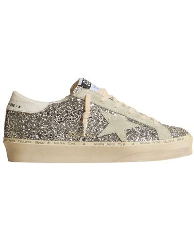 Golden Goose Hi Star Classic With Spur Sneakers - Gray