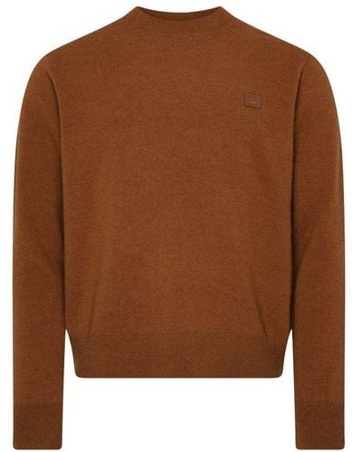 Acne Studios Round-Neck Sweater - Brown
