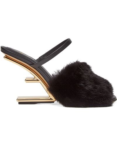 Fendi High Heel Sandale - Schwarz