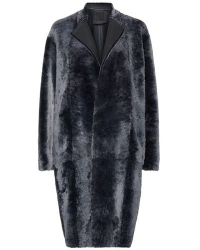 Givenchy Shearling Coat - Blue