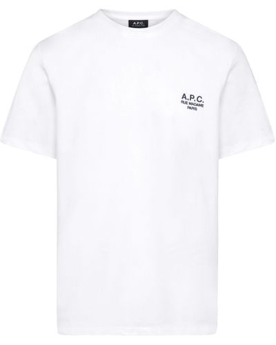 A.P.C. T-shirt à logo Raymond - Blanc