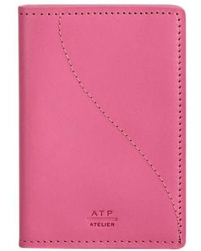 Atp Atelier Nardo Leather Card Holder - Pink