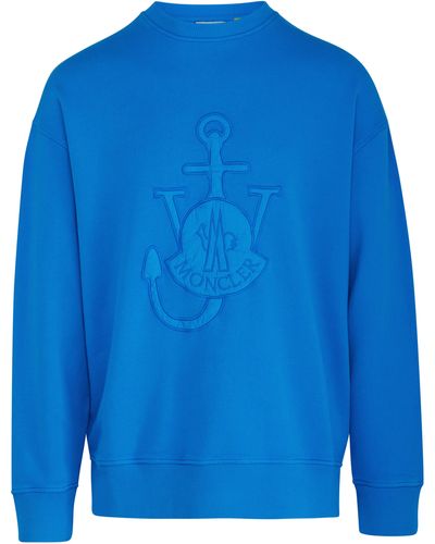 Moncler Genius 1 Moncler JW Anderson - Sweatshirt mit Logo - Blau