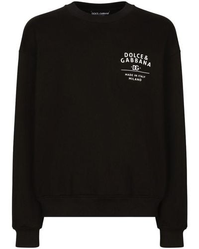 Dolce & Gabbana Round-neck Sweatshirt - Black