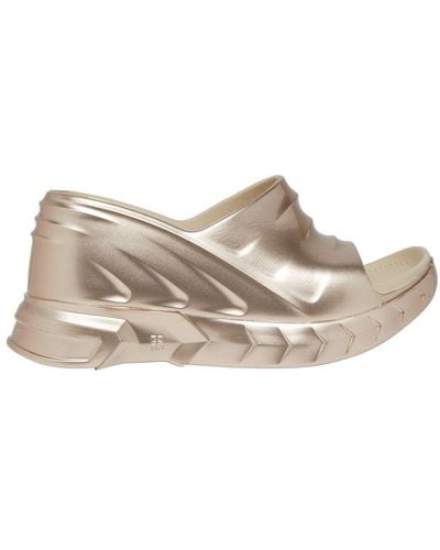 Givenchy Marshmallow Wedge Sandals - Gray