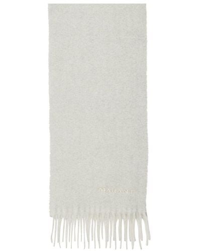 Isabel Marant Firny Scarf With Fringes - White