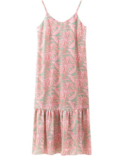 Woolrich Kleid mit tropischem Print - Pink