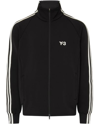 Y-3 Sweatshirt mit 3 Streifen - Schwarz