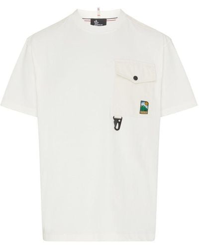 3 MONCLER GRENOBLE Short-sleeved T-shirt - White