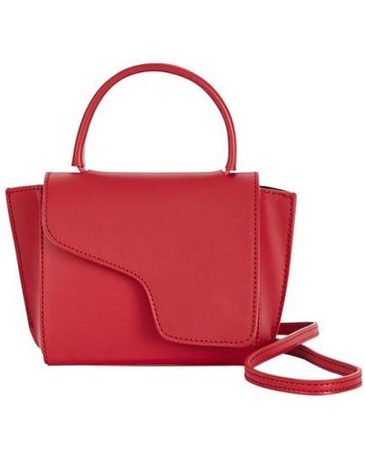 Atp Atelier Montalcino Leather Mini Handbag - Red