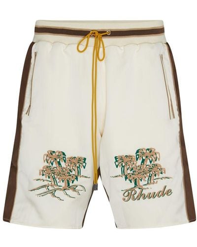 Rhude Satin Souvenier Shorts - Green