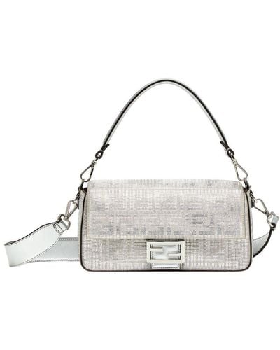 Fendi Iconic Medium Bag Baguette - Grey