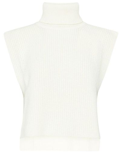 Isabel Marant Megani Sleeveless Sweater - White