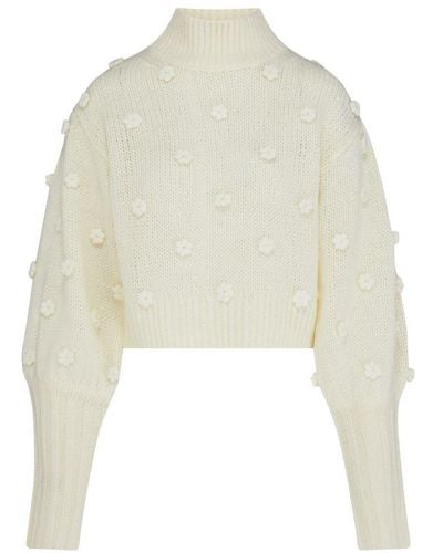FARM Rio Turtleneck Sweater - White