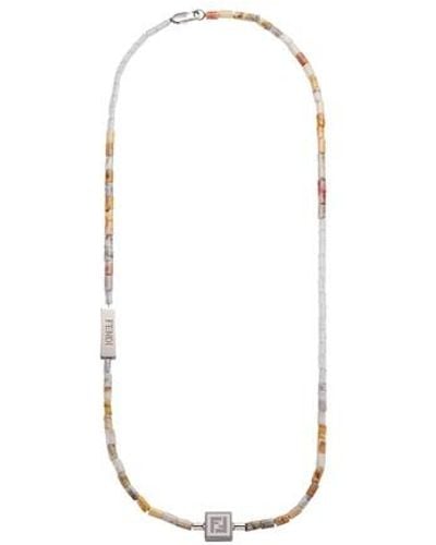 Fendi Ff Necklace - Metallic