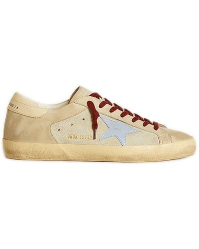 Golden Goose Super-Star Sneakers With Double Quarters - Brown