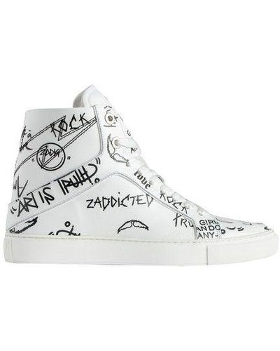 Zadig & Voltaire Zv1747 Sparkle Sneakers in Metallic