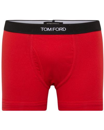Tom Ford Cotton Briefs - Red
