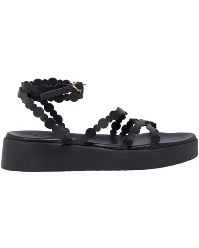 Ancient Greek Sandals Aspis Sandals - Black