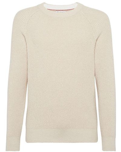 Brunello Cucinelli Cotton Sweater - White