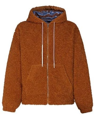 Marni Relaxed-fit Teddy Jacket - Brown