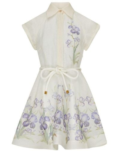 Zimmermann Natura Mini Dress - White