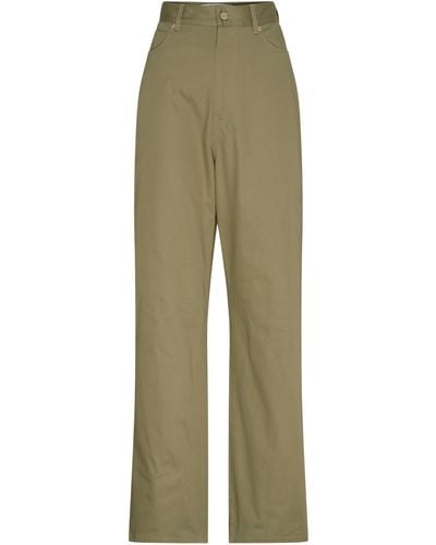 Loewe Pantalon taille haute - Vert