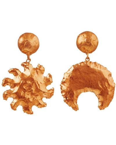 Sylvia Toledano Sol Y Luna Earrings - Orange