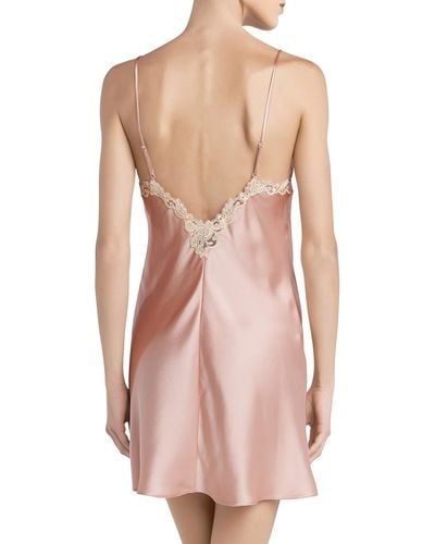 La Perla Silk Short Slip Dress - Pink