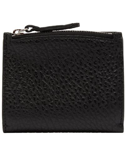 Maison Margiela Leather Flap Wallet - Black