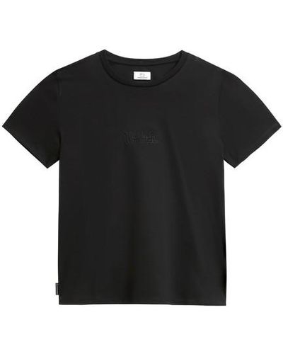 Woolrich T-shirt à logo - Noir