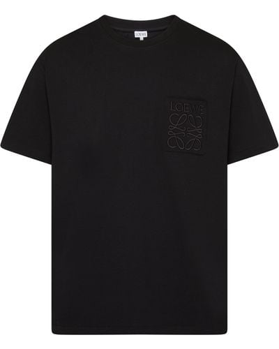 Loewe T-shirt en coton coupe décontractée - Noir