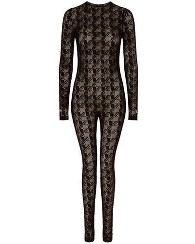 Dolce & Gabbana Lace Jumpsuit - Black
