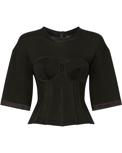 Dolce & Gabbana Tops > long sleeve tops - Noir