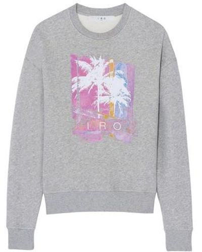 IRO Bedrucktes Sweatshirt Palmos - Grau