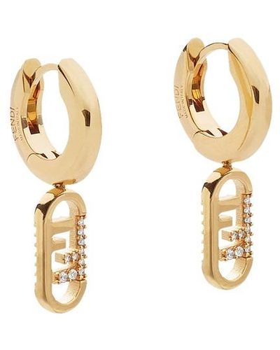 Fendi O'lock Earrings - Metallic