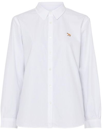 Maison Kitsuné Classic Shirt With Baby Fox Logo - White