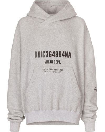 Dolce & Gabbana Pulls et sweats à capuche - Gris