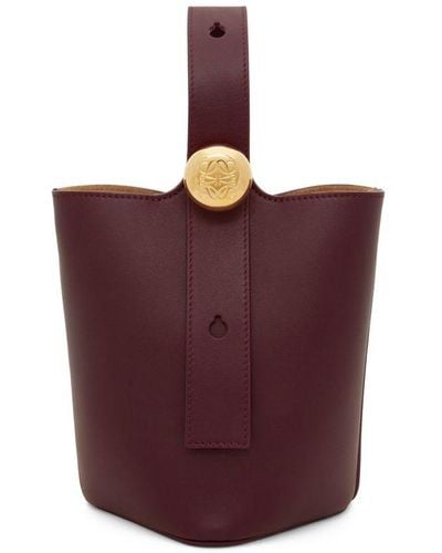 Loewe Mini Pebble Bucket Bag - Brown