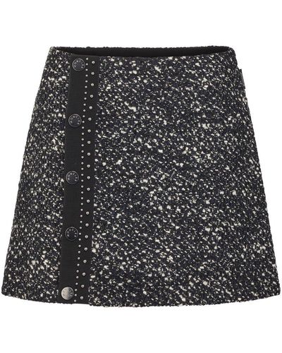 Moncler Short A-Line Skirt - Black
