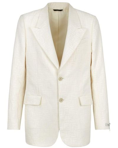 Fendi Regular-Fit Jacket - White