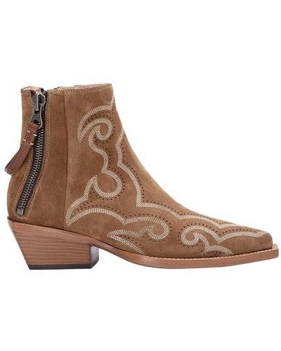 Free Lance Calamity Western Boots 4 - Brown