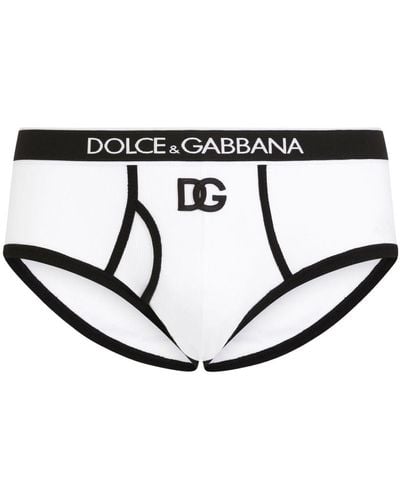 Dolce & Gabbana Fine-Rib Cotton Brando Briefs - Black