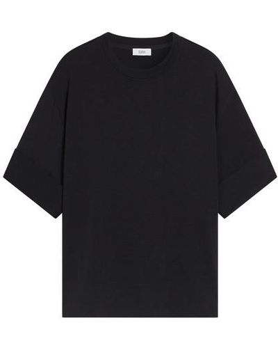 Closed Cropped T-shirt - Black