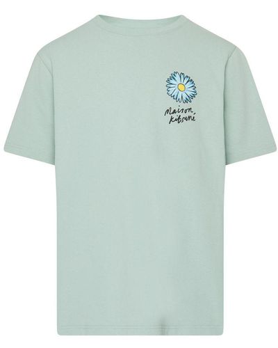 Maison Kitsuné Floating Flower T-Shirt - Blue