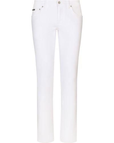 Dolce & Gabbana Jean stretch coupe skinny - Blanc