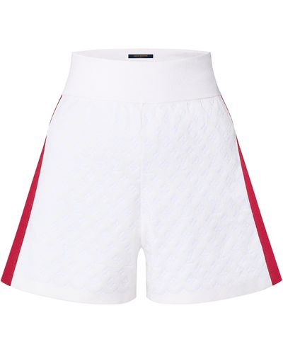 Louis Vuitton Sportliche Shorts mit Monogram-Prägung - Weiß